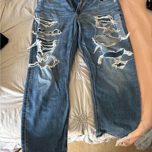 American Eagle Outfitters Blue Distressed Jeans